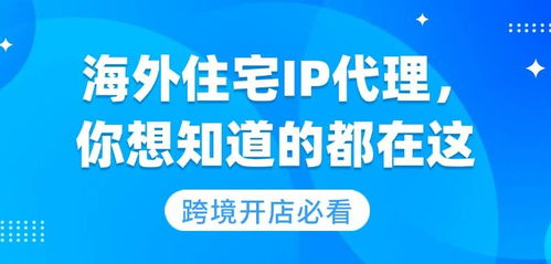 跨境开店必读 海外住宅IP代理的选择与代理代办服务指南